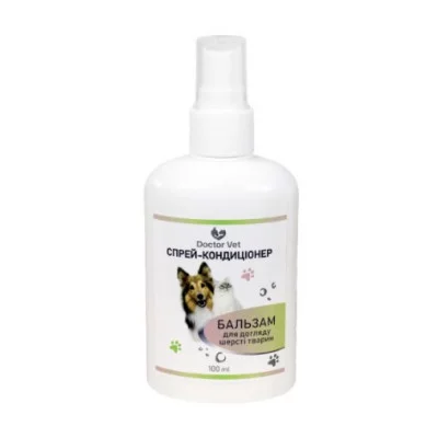 Doctor Vet Спрей-кондиционер Бальзам для догляду шерсті тварин 100мл
