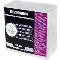 Lucky Pet Пелюшки гігієнічні поглинаючі з активованим вугілл..