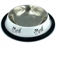 Lucky Star Миска антиковзаюча кольорова з хромованим дном