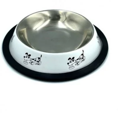 Lucky Star Миска антиковзаюча кольорова з хромованим дном