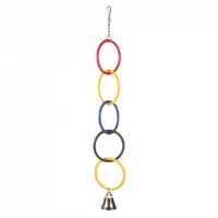 Іграшка для папуг Олімпійка з дзвіночком (кільця)