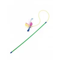 Trixie Іграшка д/кіт. Паличка з пір'ям на гумці