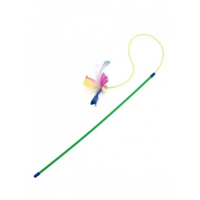 Trixie Іграшка д/кіт. Паличка з пір'ям на гумці