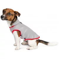 Pet fashion Жилет FLEECY сірий-червоний