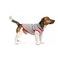 Pet fashion Жилет FLEECY сірий-червоний