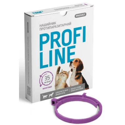 PROVET PROFILINE Нашийник  для котів та собак 35 см(інсектоакарицид)