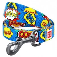 Повідець WAUDOG Nylon з малюнком ВАУ ширина 20 мм, довжина 1..