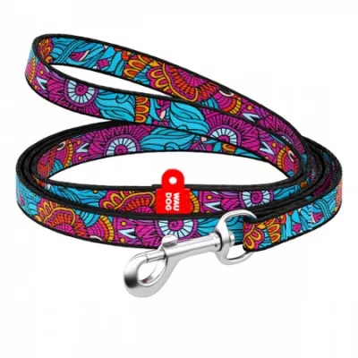 Повідець WAUDOG Nylon з малюнком Літо ширина 10 мм, довжина 122 см