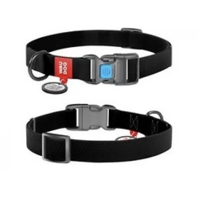 Нашийник для собак водостійкий WAUDOG Waterproof c QR паспортом, пластикова пряжка-фастекс