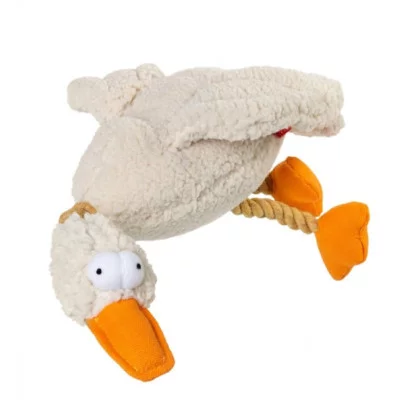 GiGwi  Catch & fetcІграшка для собак Качка з пищалкою , текстиль, мотузка