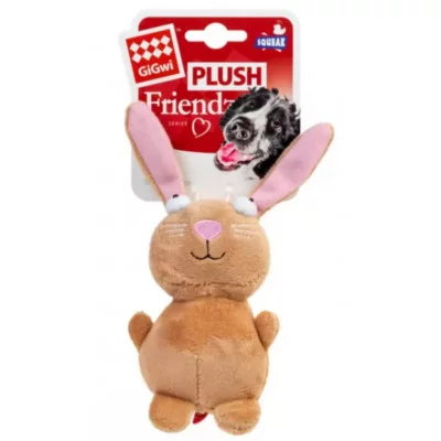 GiGwi PLUSH Іграшка для собак Кролик з пищалкою/тканина  плюш