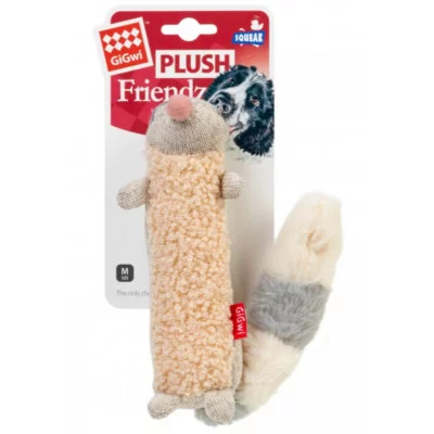 GiGwi PLUSH Іграшка для собак Єнот з пищалкою текстиль