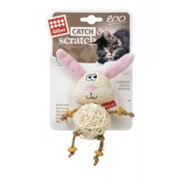 GiGwi CATCH&scratch  іграшка Зайчик з плетеним м'ячиком та д..