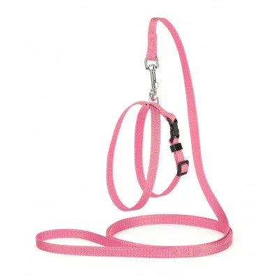 Karline Комплект нейлон зі світловідб.ниткою і пласт.пряжкою повідок і шлея 10мм