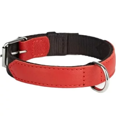 Нашийник Hard 25мм, 370-440мм з нейлону та шкіри