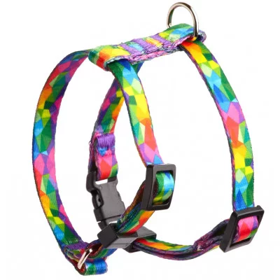 Шлея з нейлону з візерунком Keeper та пластиковою пряжкою 10 мм