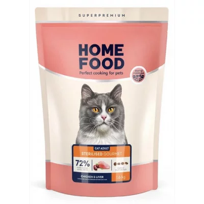Home Food CAT ADULT Для вибагливих «Chicken & Liver»