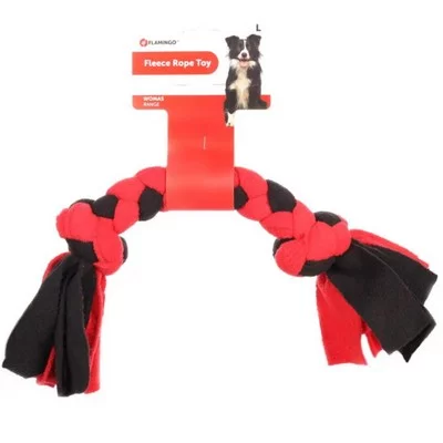 Flamingo Womas Fleece Rope With Ball Фламінго Вомаш Канат З М'Ячем Іграшка Для Собак