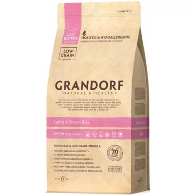 Grandorf Cat Lamb & Brown Rice  Rice  Kitten  Сухий корм для кошенят ягня з бурим рисом