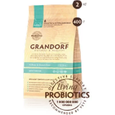 Grandorf Living Probiotics 4 MEAT & BROWN RICE INDOOR Сухий корм для дорослих кішок 4 види м'яса