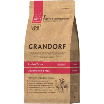 Grandorf Dog Lamb&Turkey Mini  Сухий корм для дорослих собак ягня з качкою