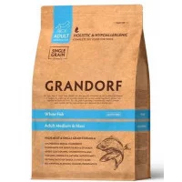 Grandorf White Fish & Rice MEDI&MAXI біла риба для середніх ..