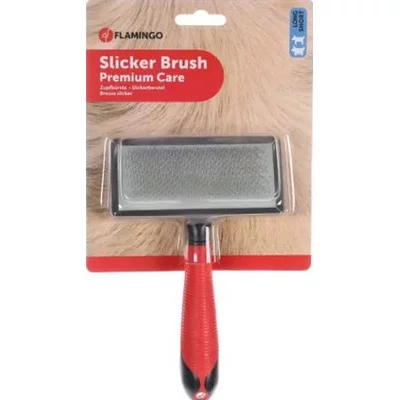 Flamingo SOFT SLICKER L м'який слікер-пуходерка для собак,великий