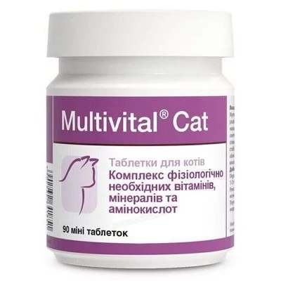 Dolfos вітаміни. корм для котів Мультивітал Кет 90табл.вітаміни,мінерали,амінокислоти