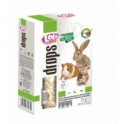 Lolo Pets Дропси для гризунів, 75 гр.