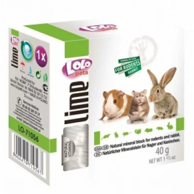 Lolo Pets Мінеральний камінь для гризунів, 40 гр, 12 шт / уп
