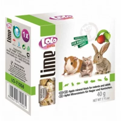 Lolo Pets Мінеральний камінь для гризунів, 40 гр, 12 шт / уп