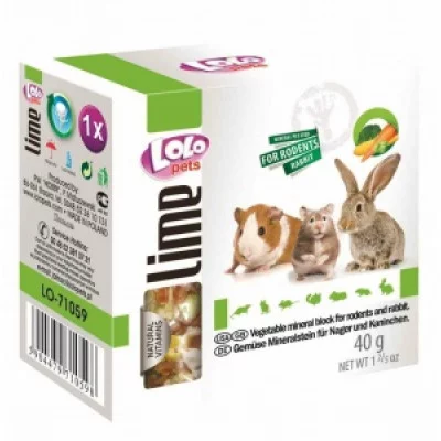 Lolo Pets Мінеральний камінь для гризунів, 30 гр, 12 шт / уп
