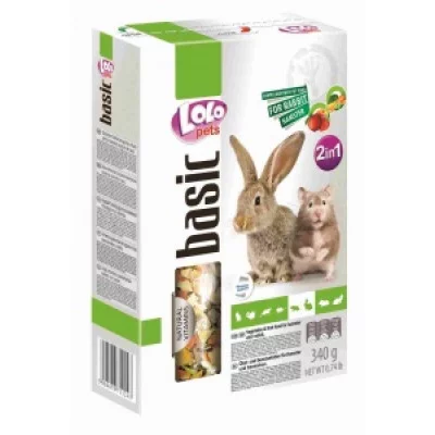 Lolo Pets Овочево-фруктовий корм для хом'яків і кроликів