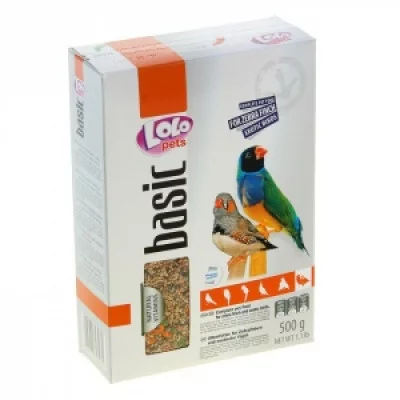 Lolo Pets Корм для зебрової амадіни і екзотичних птахів повнораціонний