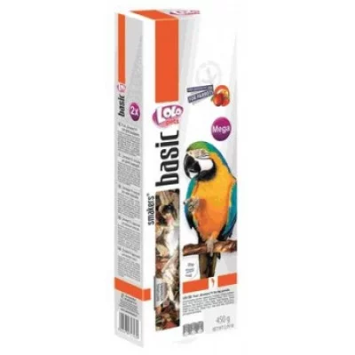 Lolo Pets Smakers MEGA фруктовий MIX для великих папуг