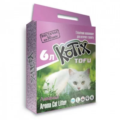 KOTIX  TOFU Lavender 6L Наповнювач для котів  тофу