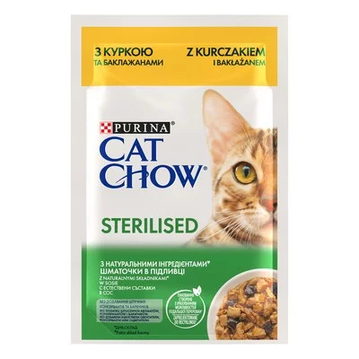 Purina Cat Chow Sterilised Вологий корм для стерилізованих котів, 85г