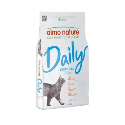Almo Nature Daily Cat Sterilised для дорослих стерилізованих котів з куркою