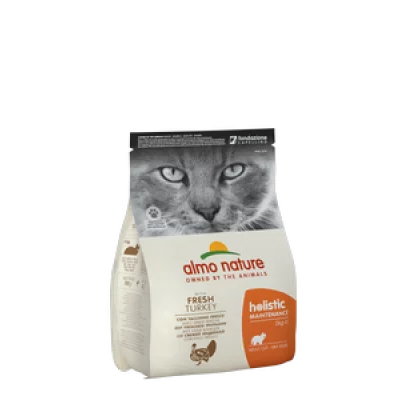 Almo Nature Holistic Cat для дорослих котів зі свіжою індичкою