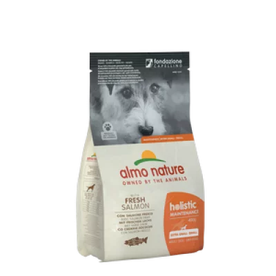 Almo Nature Holistic Dog XS-S для дорослих собак маленьких порід зі свіжим лососем