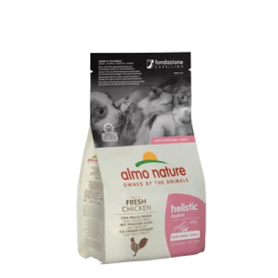 Almo Nature Holistic Puppy XS-S для цуценят маленьких порід зі свіжою куркою