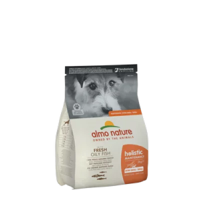Almo Nature Holistic Dog XS-S для дорослих собак маленьких порід зі свіжою жирною рибою