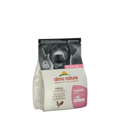 Almo Nature Holistic Puppy M-L для цуценят середніх і великих порід з куркою