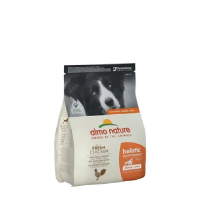 Almo Nature Holistic Dog M-L для дорослих собак середніх і великих порід зі свіжою куркою
