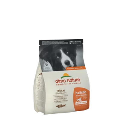 Almo Nature Holistic Dog M-L для дорослих собак середніх і великих порід зі свіжим лососем