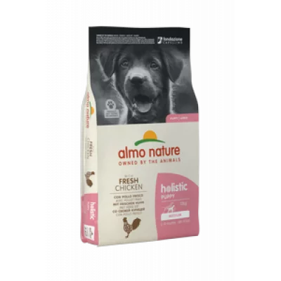 Almo Nature Holistic Puppy M для цуценят середніх порід зі свіжою куркою
