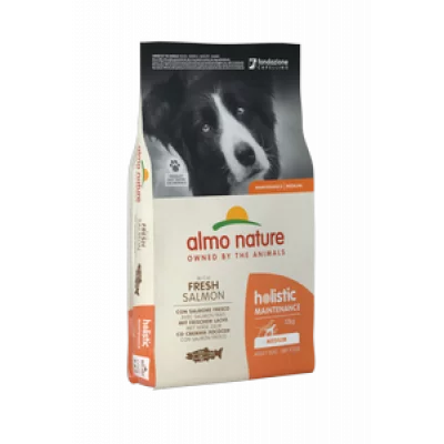 Almo Nature Holistic Dog M для дорослих собак середніх порід зі свіжим лососем