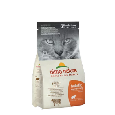 Almo Nature Holistic Cat для дорослих котів зі свіжою яловичиною
