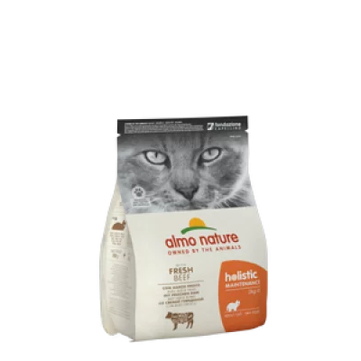 Almo Nature Holistic Cat для дорослих котів зі свіжою яловичиною