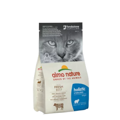 Almo Nature Holistic Cat для дорослих стерилізованих котів зі свіжою яловичиною